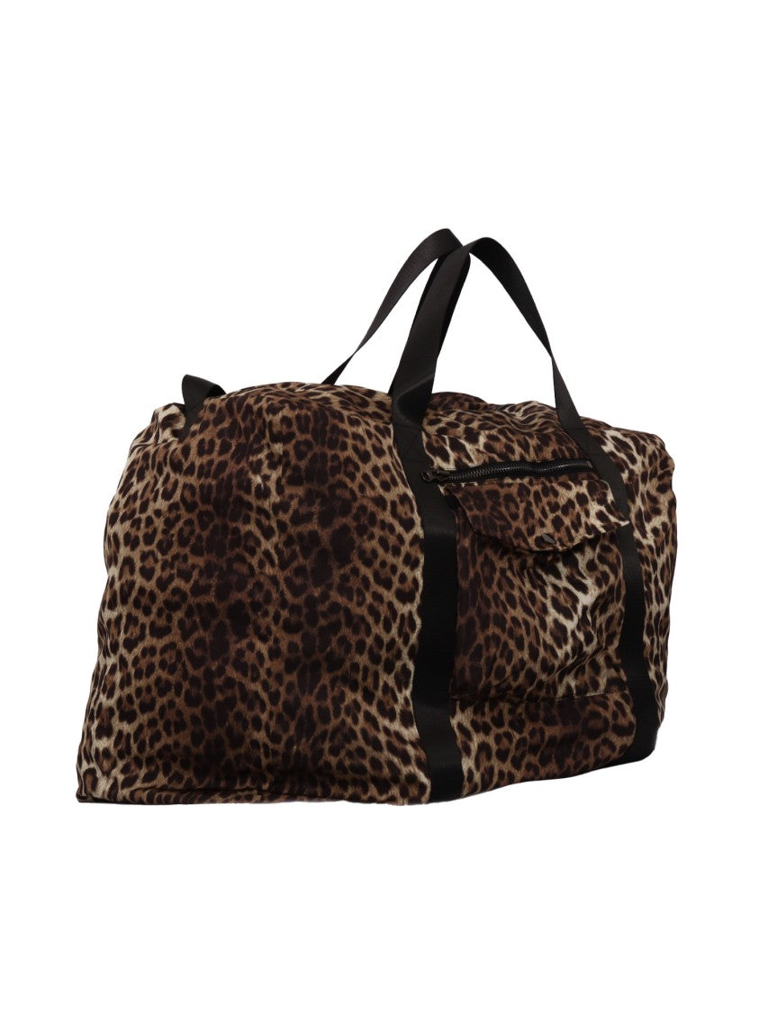 P.A.R.O.S.H. Leopard Print Travel Bag With Black Straps