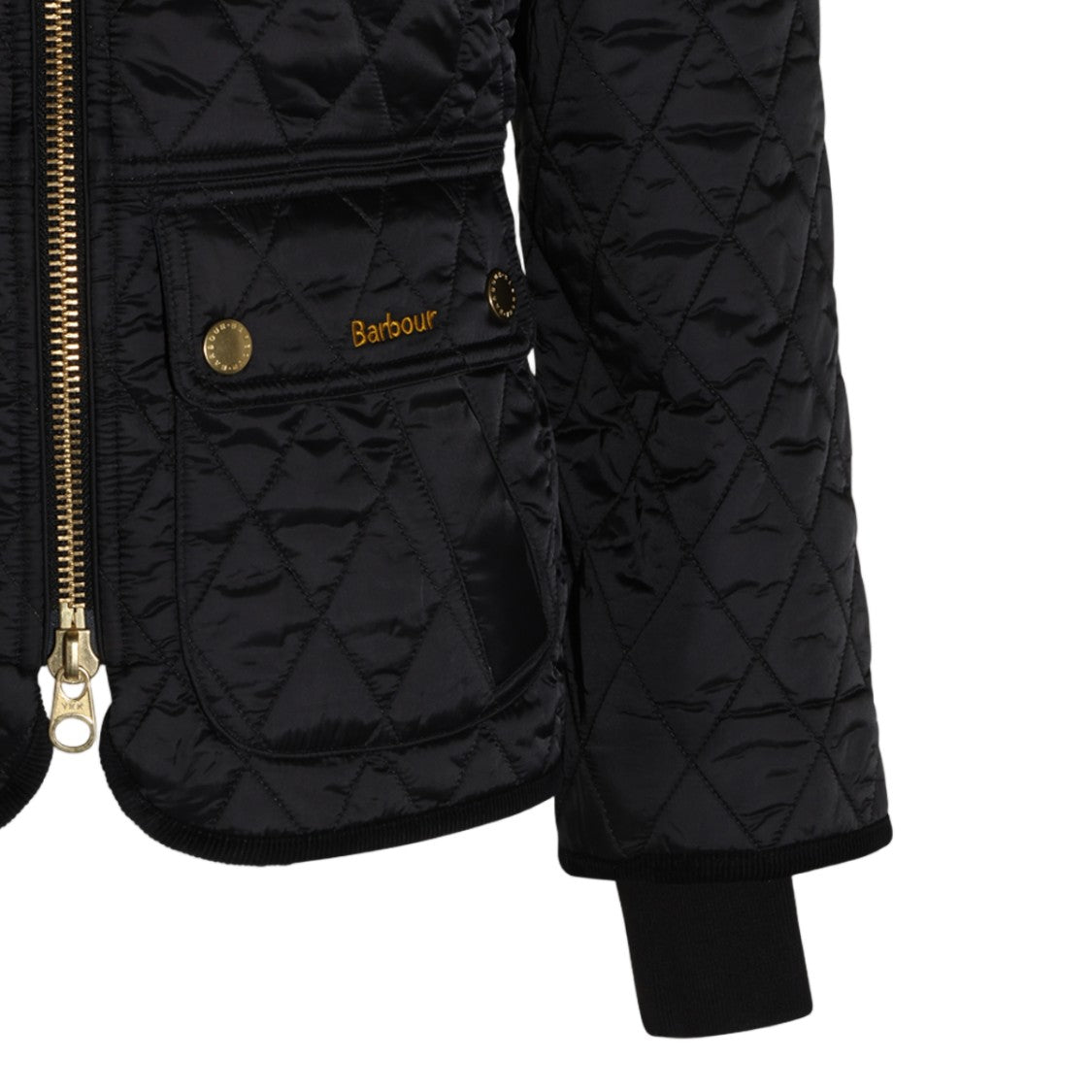 Barbour Diamond-Quilted Corduroy-Collar Jacket