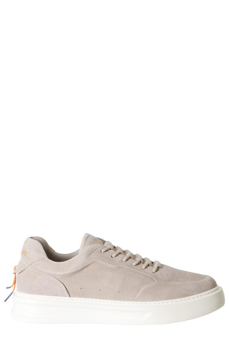 Barracuda Phoenix Marmo Low-Top Gold Logo Suede Sneakers