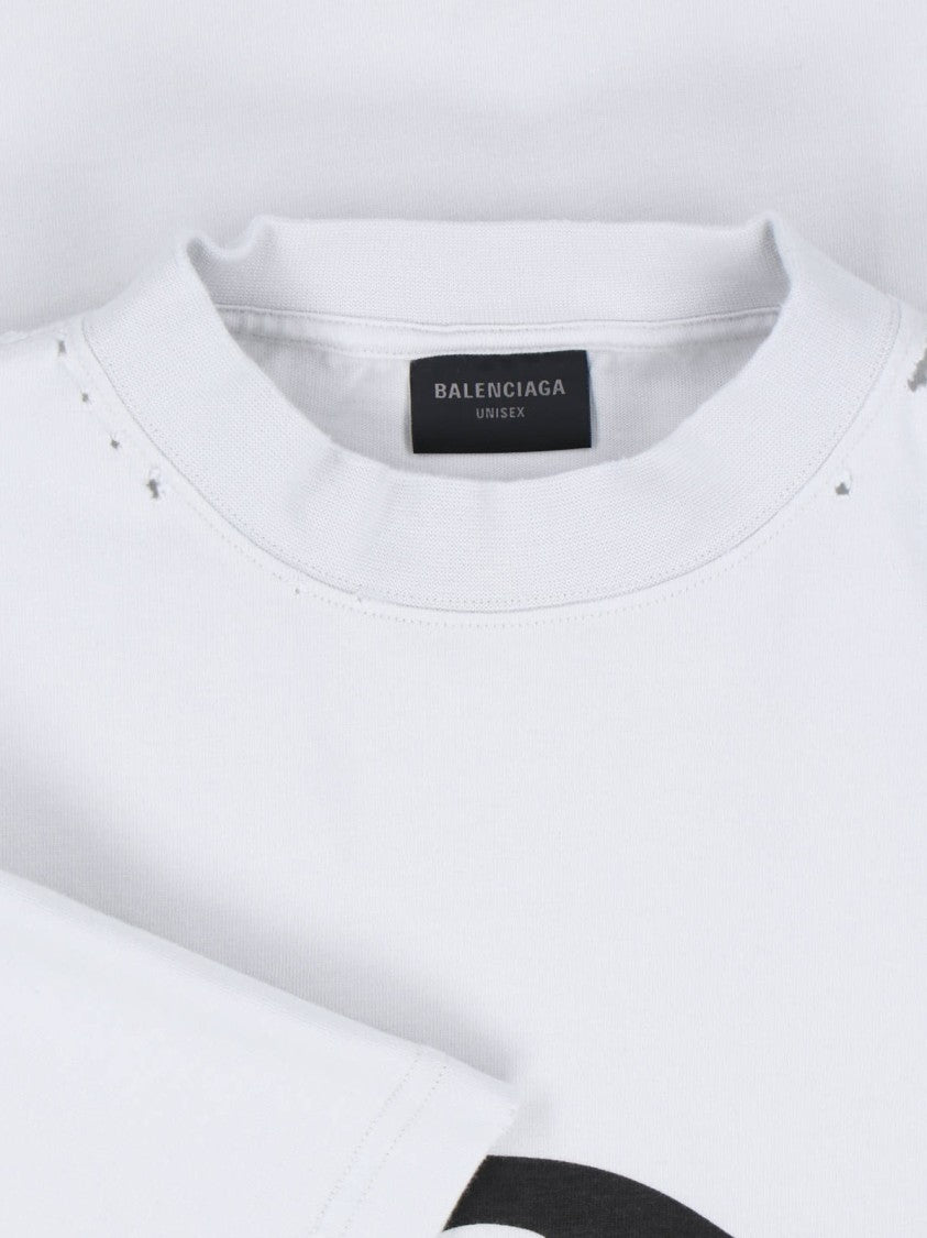 Balenciaga "3B Liquefied" T-Shirt – White