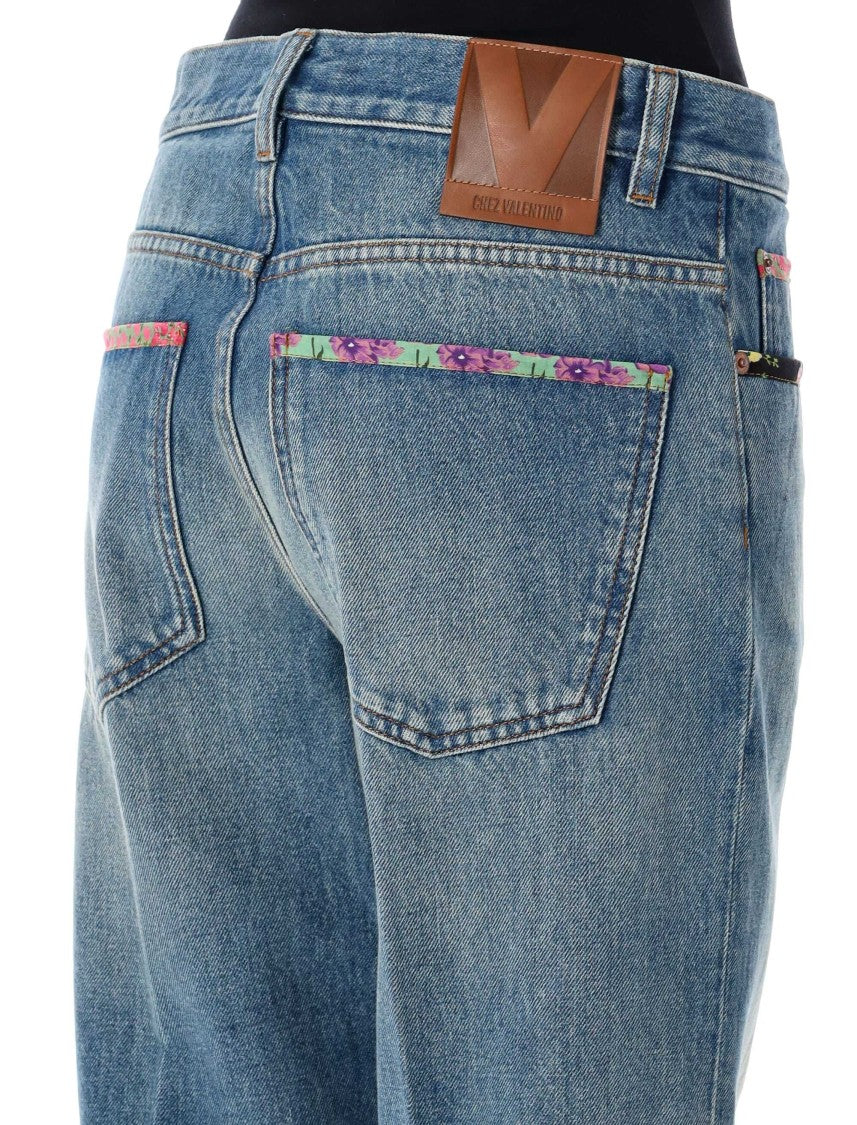 Valentino Garavani Relaxed Straight-Leg Denim Jeans