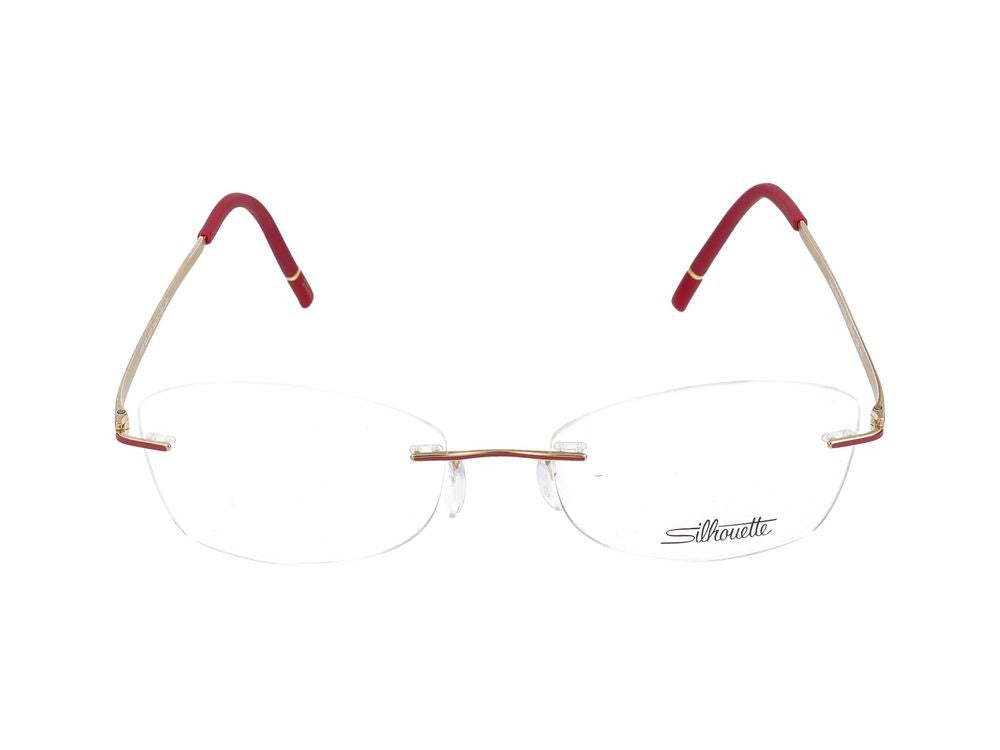 Silhouette Eyeglasses 5529 3020 Gold / Siena Red 53/17/140