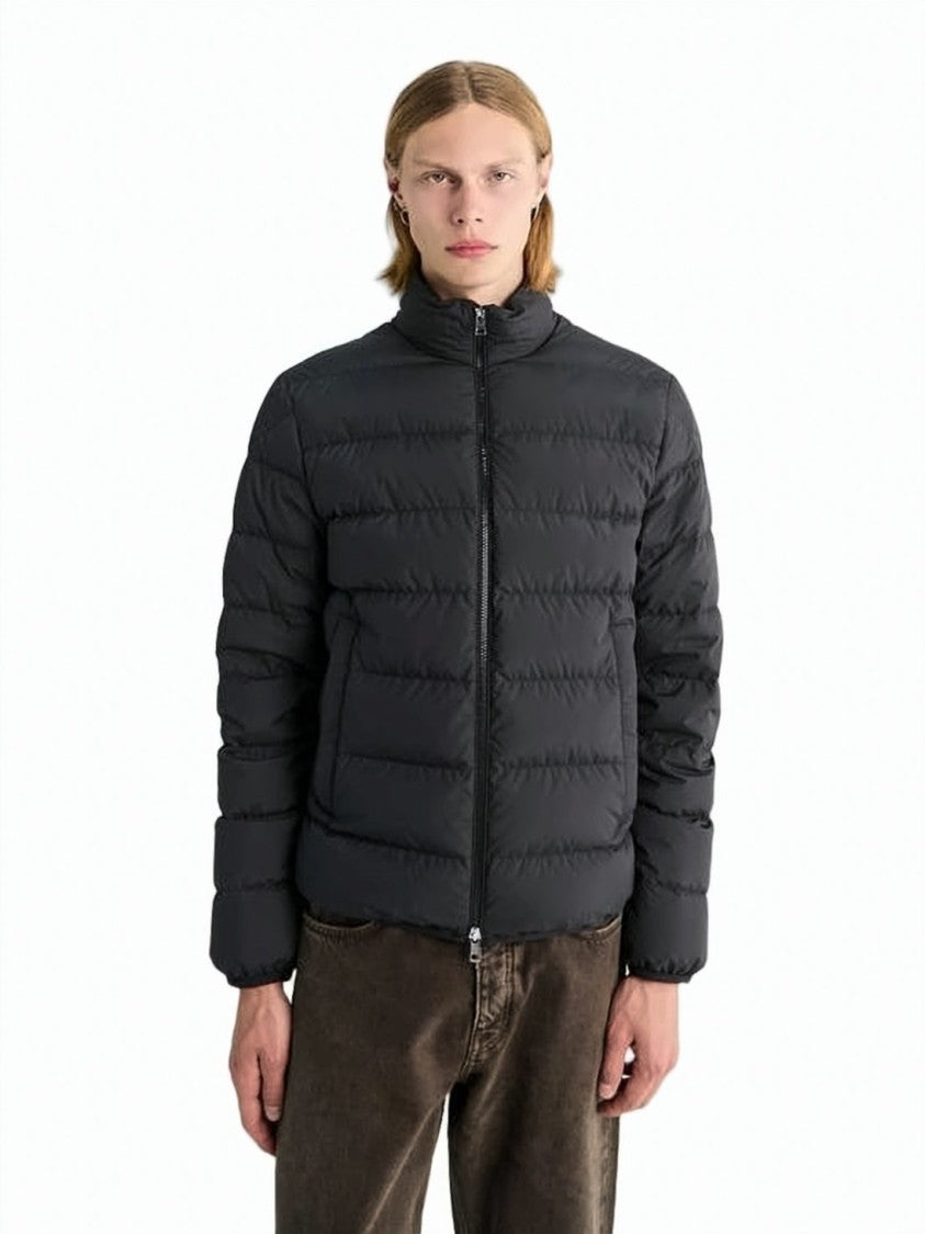Moncler Quilted Padded Jacket With High Collar
