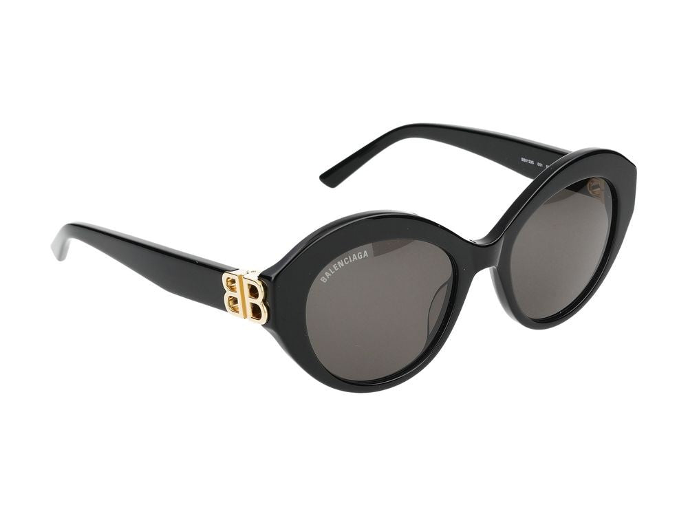 Balenciaga Sunglasses Bb0133s 001 Black Gold Grey 52/19/145