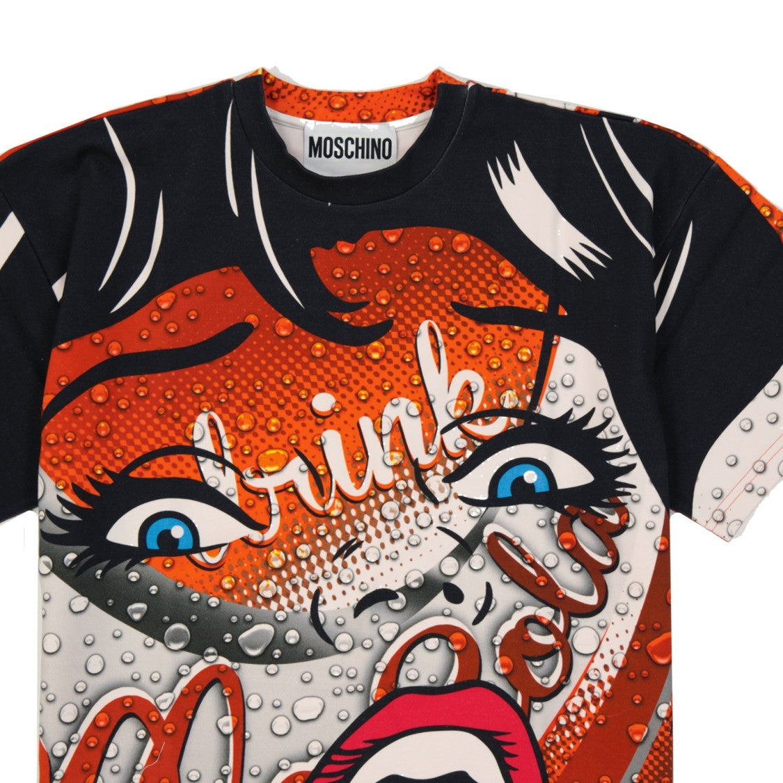 Moschino Printed Cotton Mini Dress