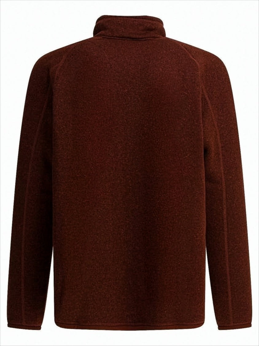 Patagonia Textured Full-Zip Jacket In Dried Vanilla Brown