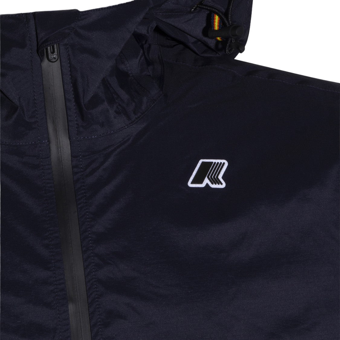 K-Way Blue Jacket With Adjustable Hood