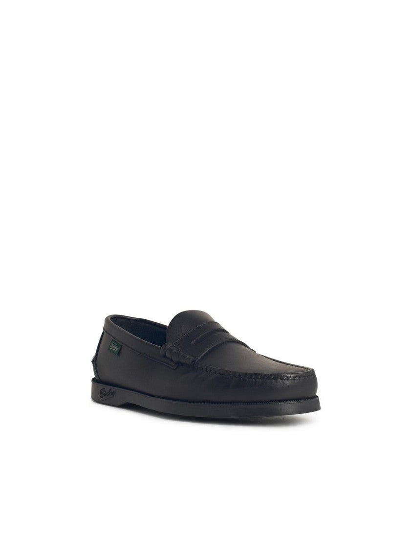 Paraboot 'Coraux' Black Leather Loafers