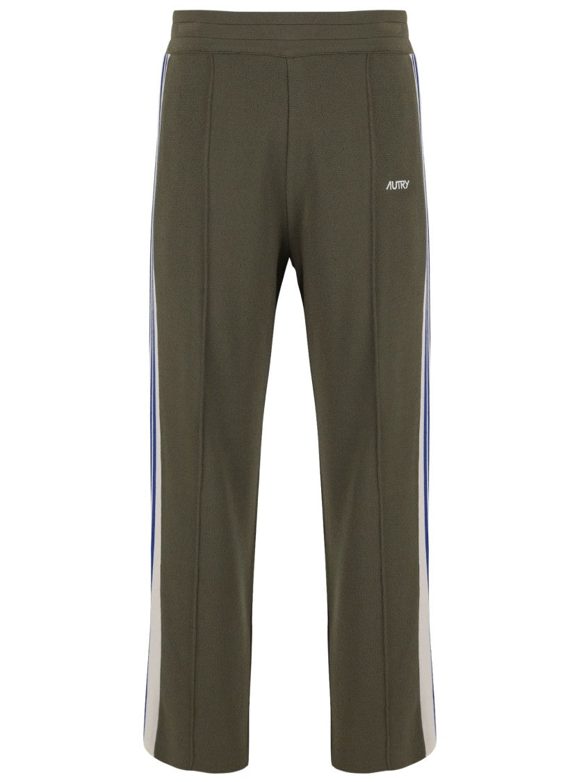 Autry Viscose Blend Logo Pants