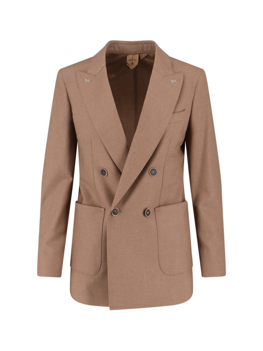 Max Mara "Harald" Double-Breasted Blazer – Brown