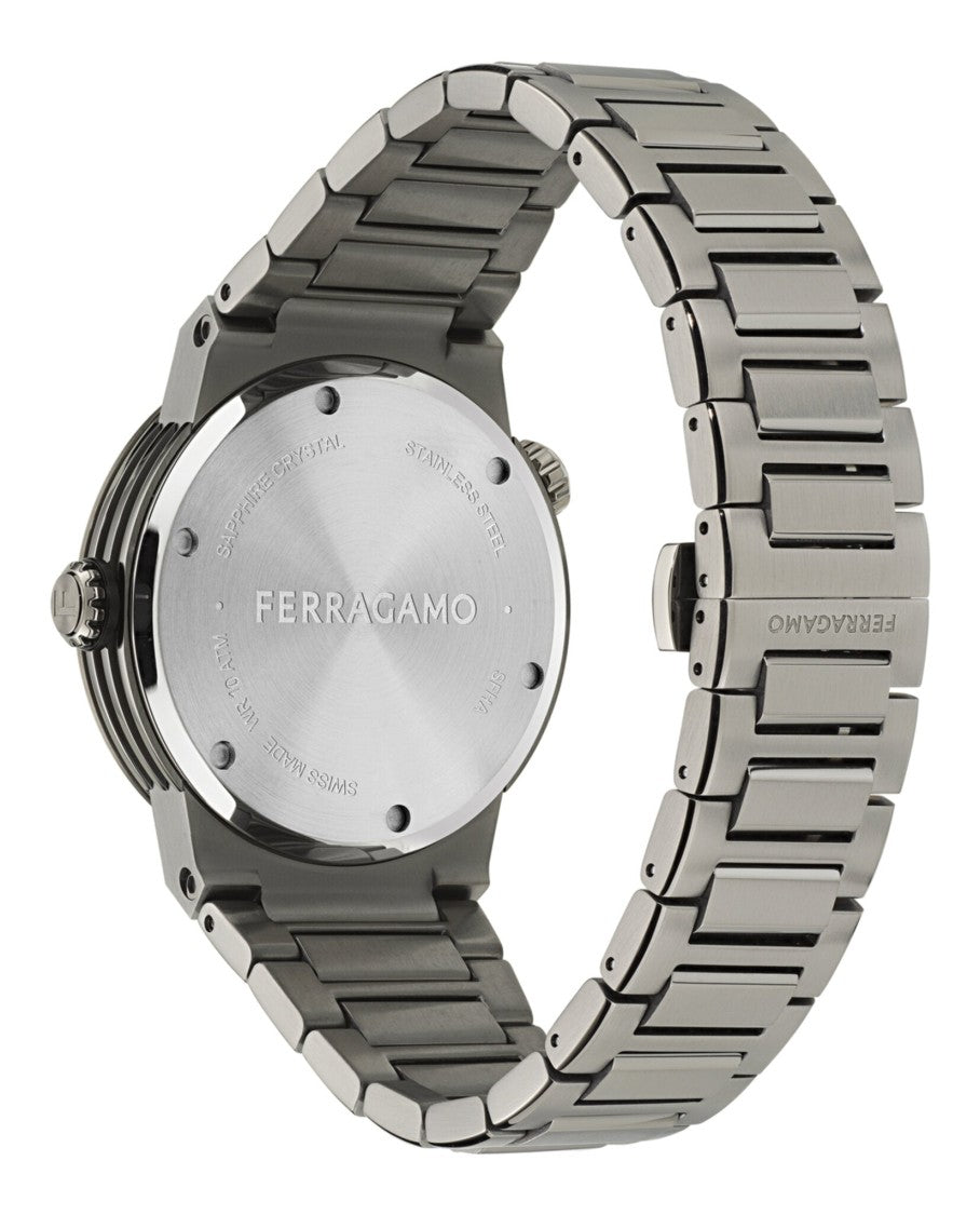 Ferragamo F-80 Gmt Worldtime Bracelet Watch