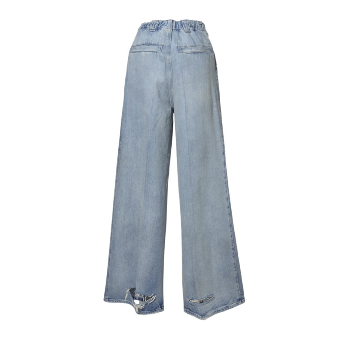 Maison Margiela Jeans With Pleats In Vintage Blue Denim