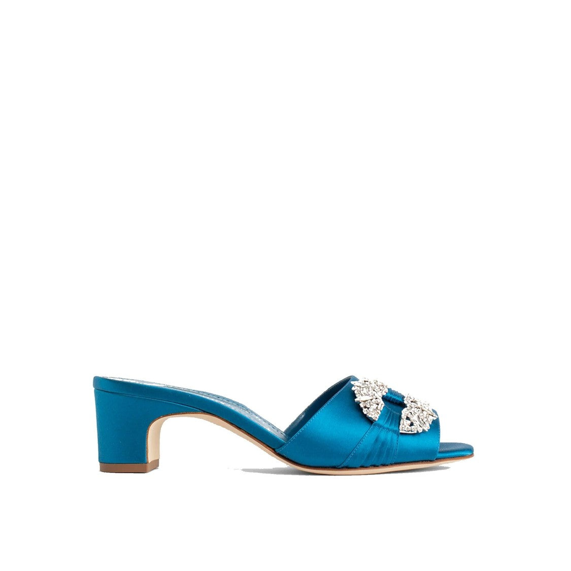 Manolo Blahnik Prinap Satin Mules