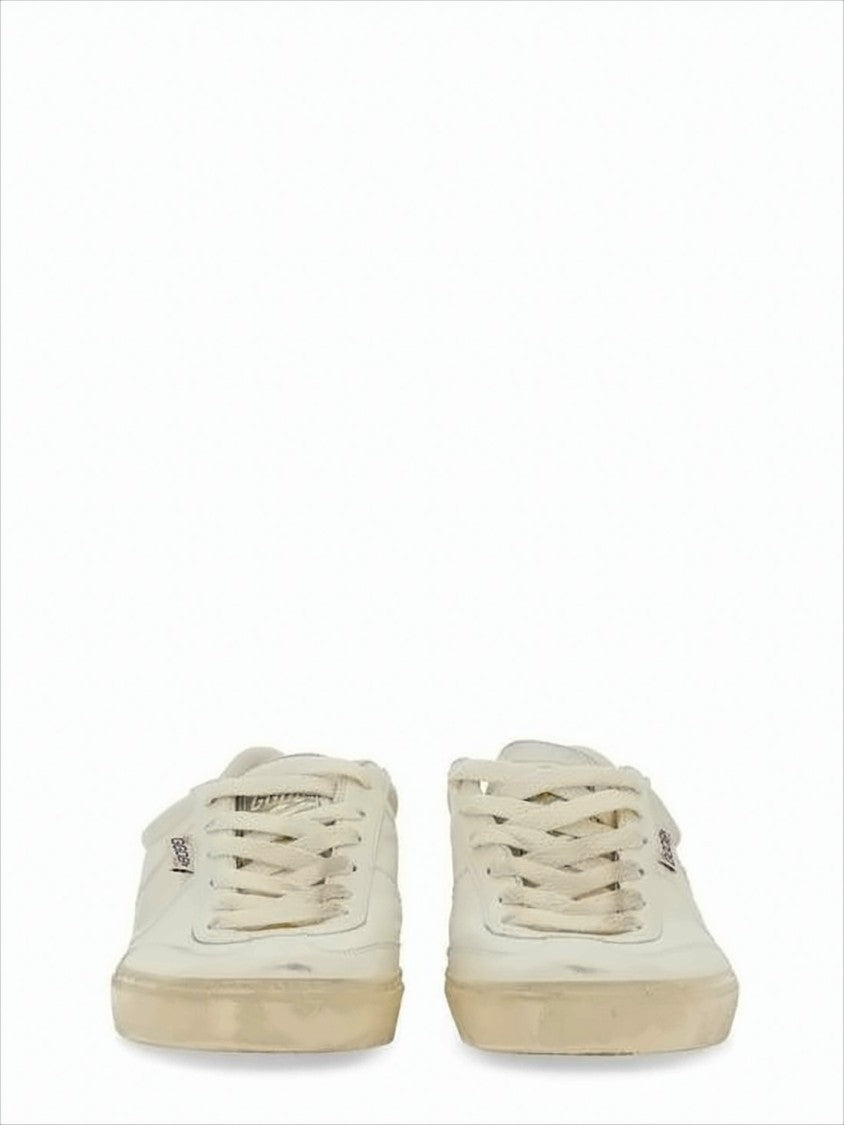 Golden Goose Distressed Low-Top Sneakers With Metallic Accents