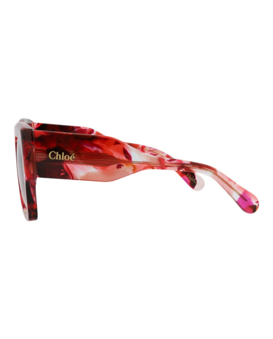 Chloé Square-Frame Recycled Acetate Sunglasses