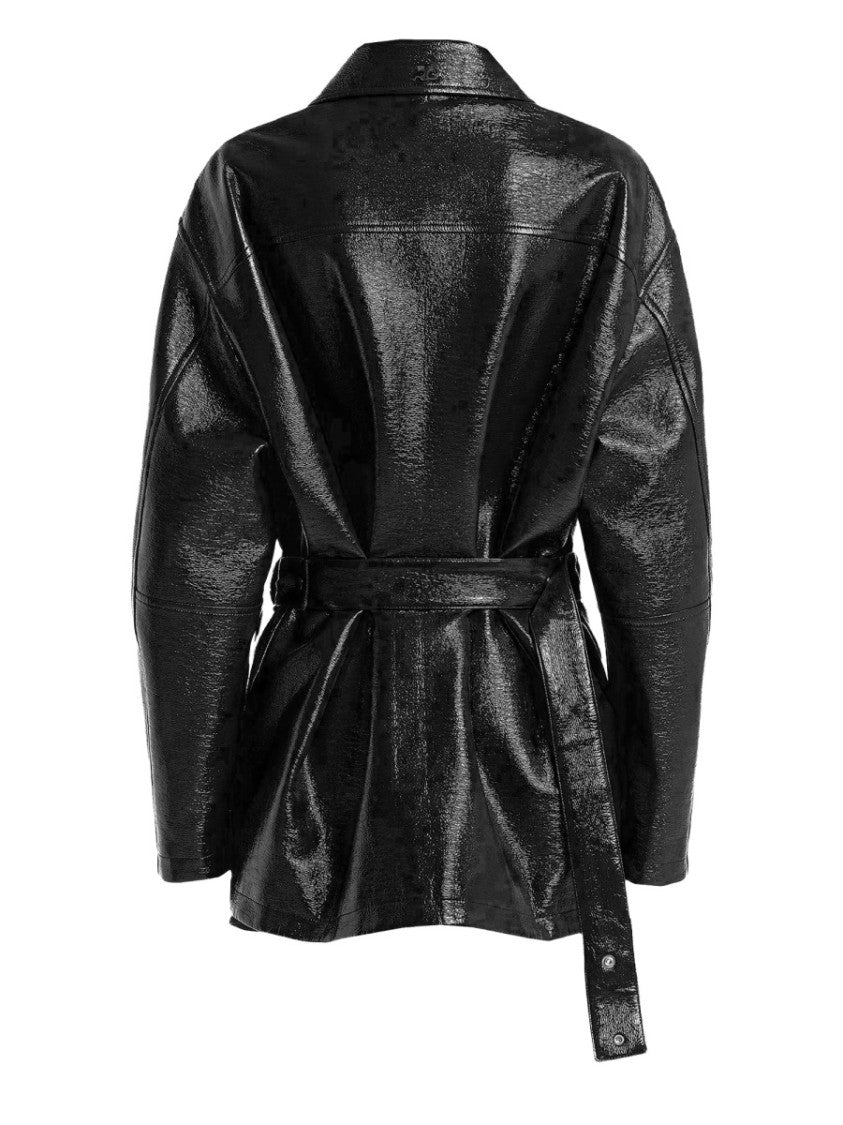 Courrèges Glossy Vinyl Finish Classic Jacket