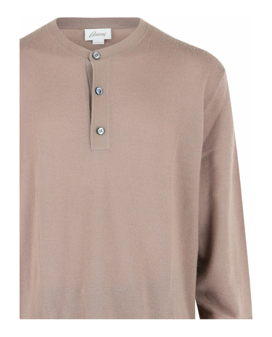 Brioni Cashmere Henley Sweater