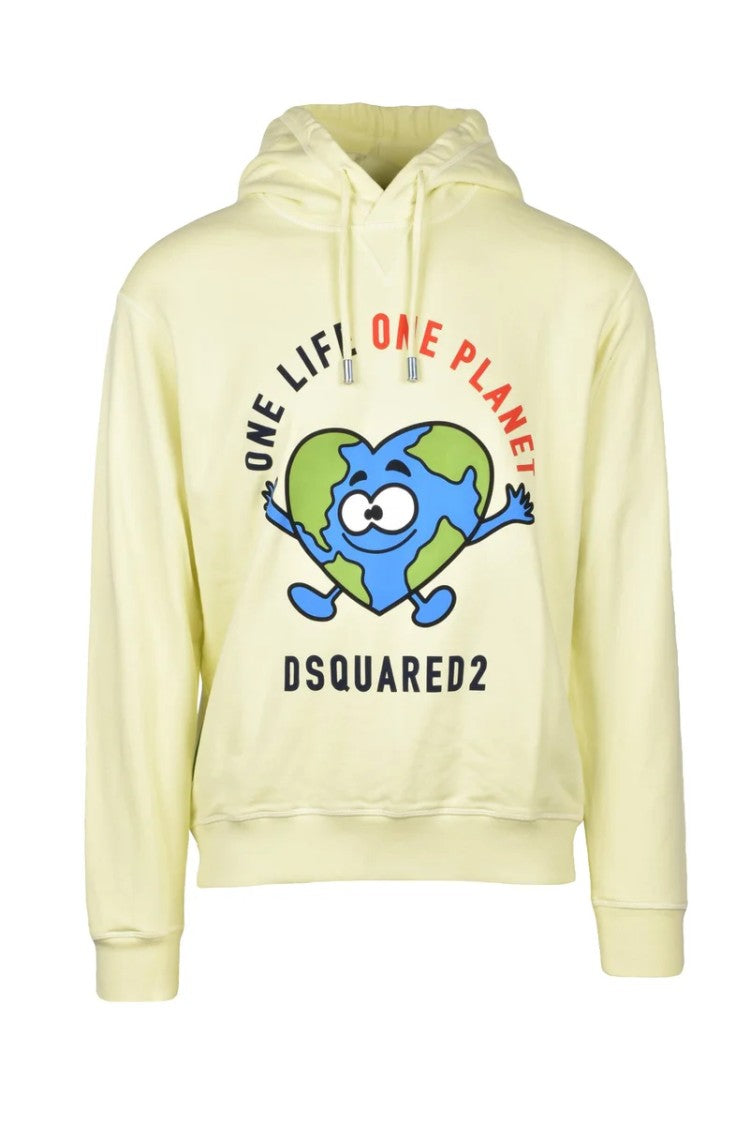 Dsquared2 Graphic Cotton Hoodie