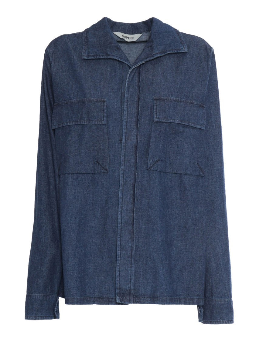 Aspesi Relaxed-Fit Cotton Shirt With Classic Collar