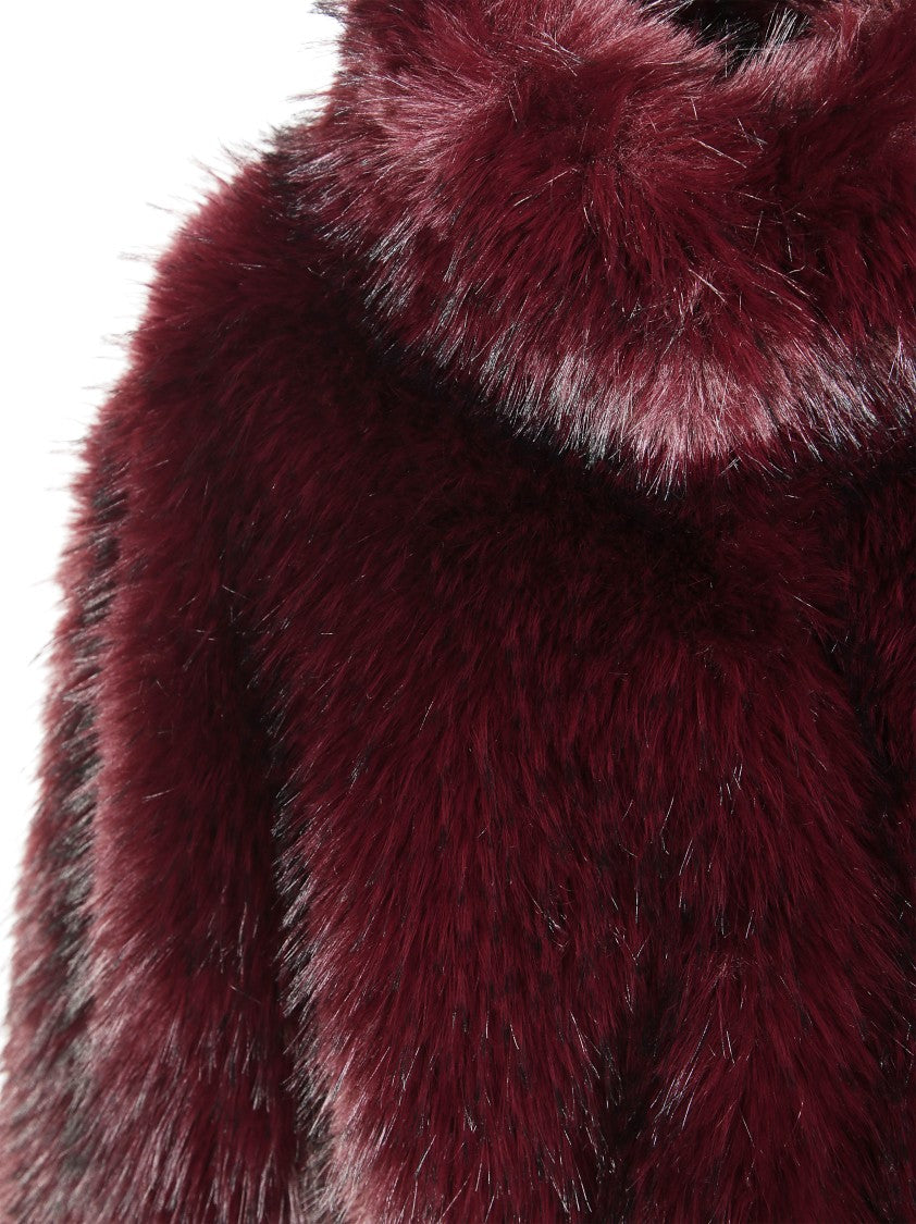 Rotate Faux Fur Crop Jacket
