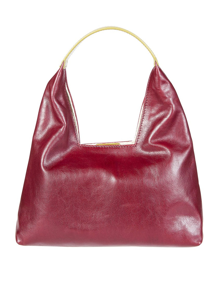 Marni Deep Burgundy Glossy Mini Bag