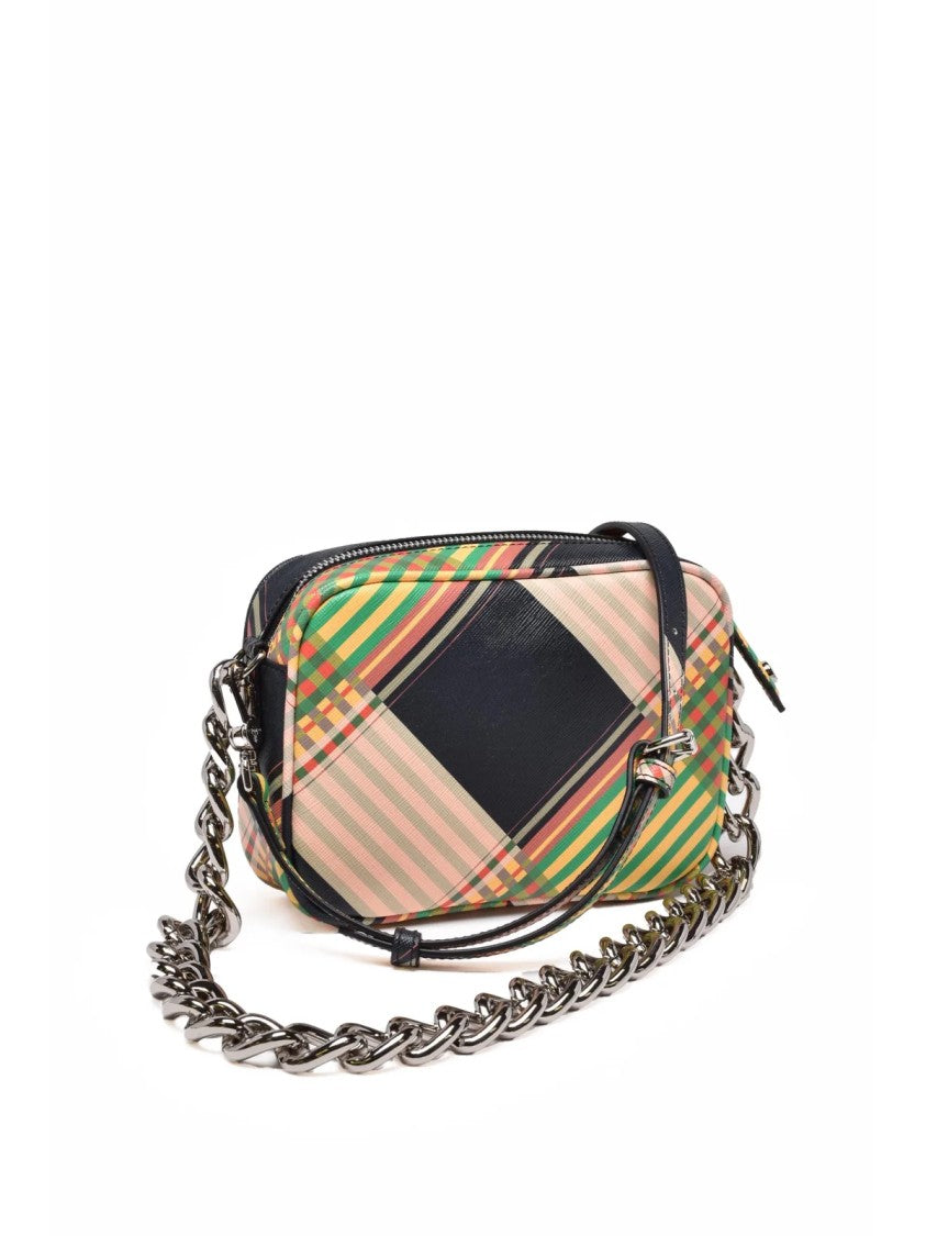 Vivienne Westwood Multicolor Polyurethane Plaid Camera Bag