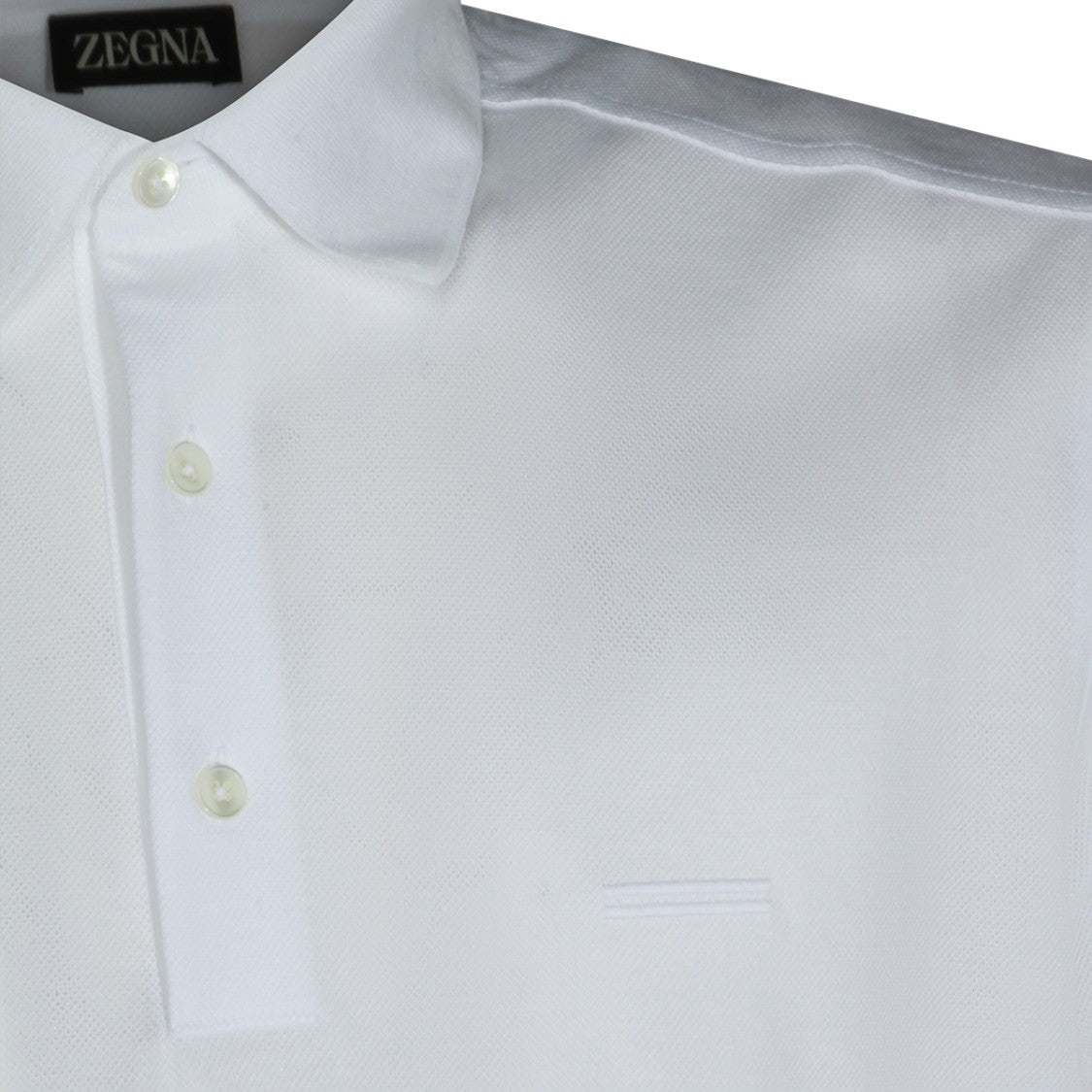 Zegna White Cotton Polo Shirt Polo Shirt
