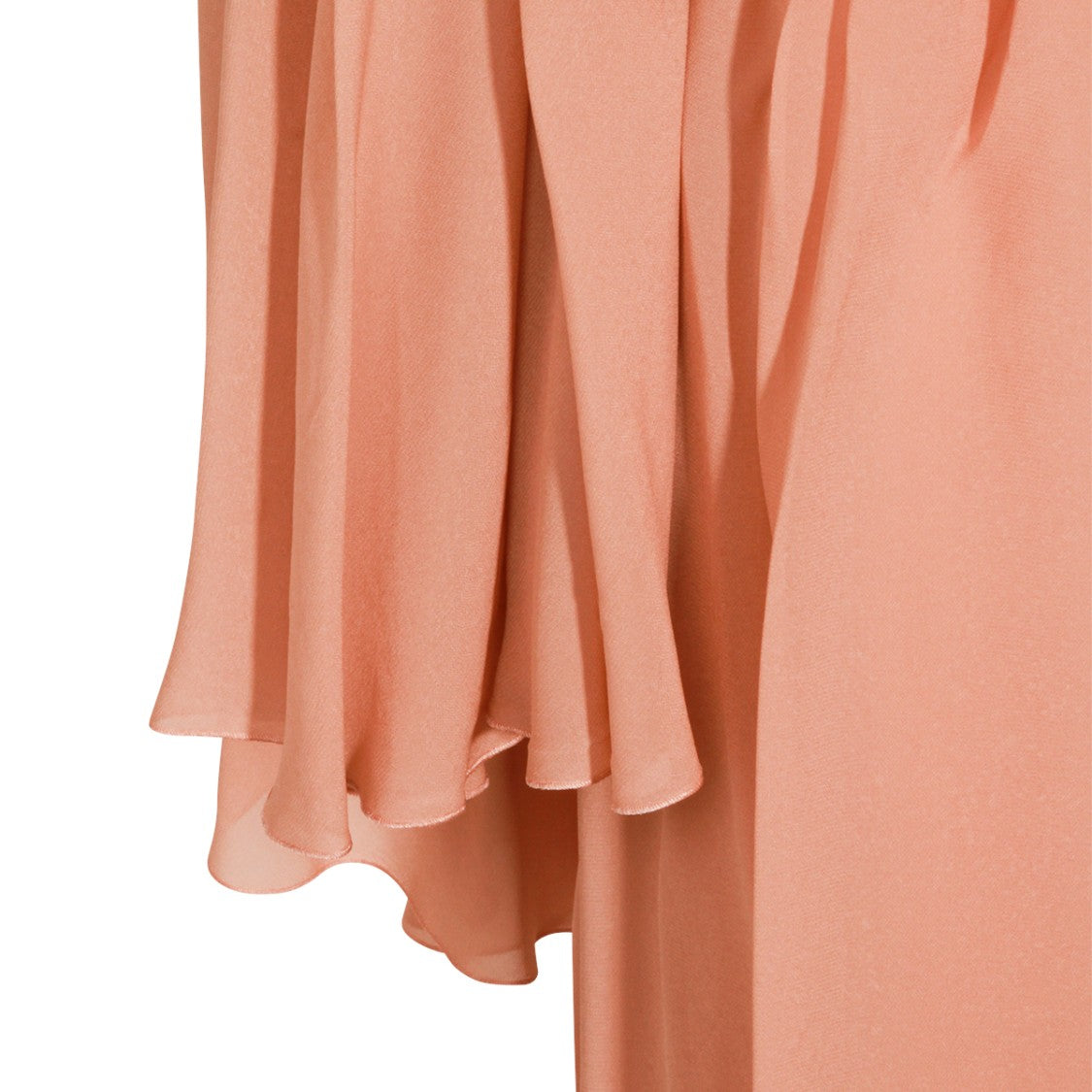 Blumarine Viscose Maxi Dress With Asymmetric Hem And Ruffle Detail