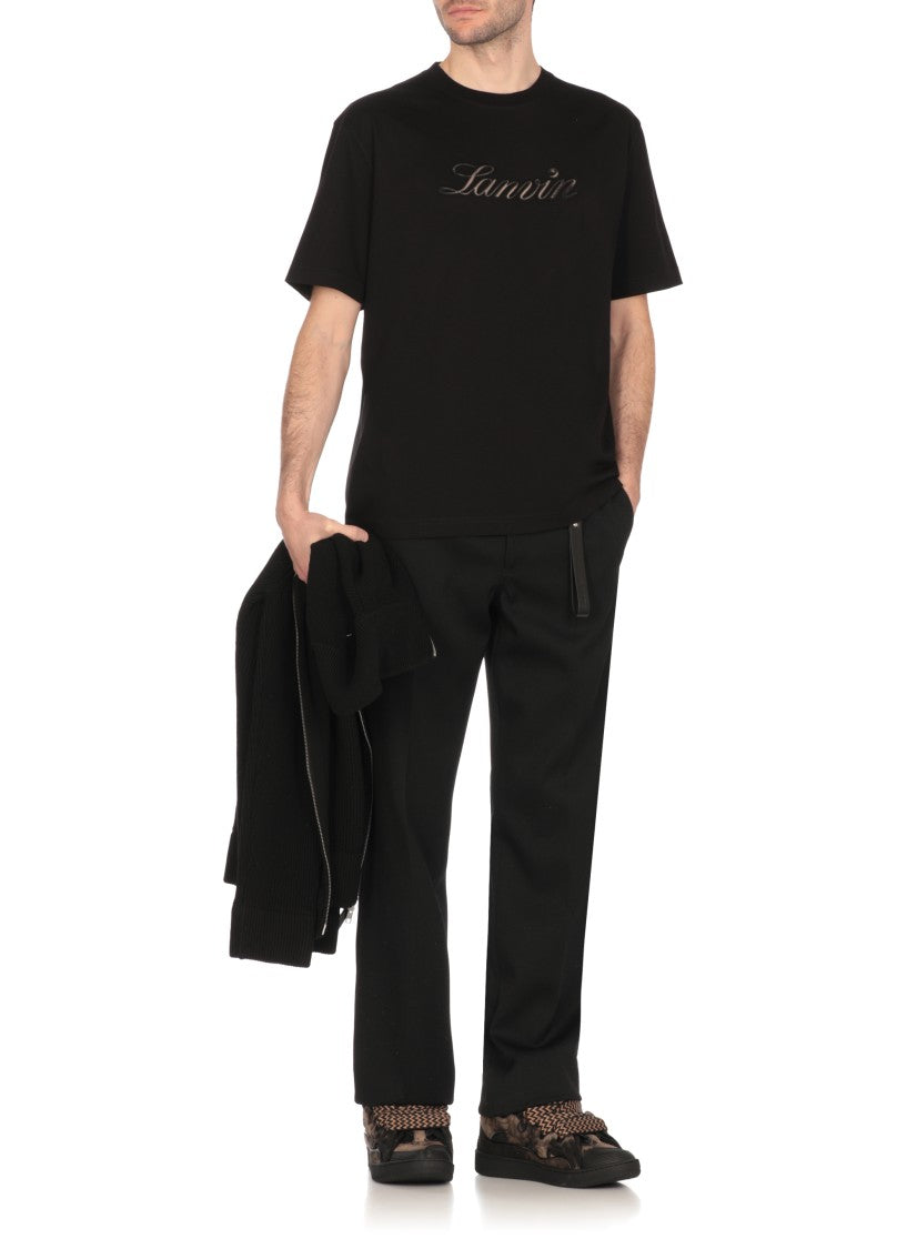 Lanvin Black Cotton T-Shirt