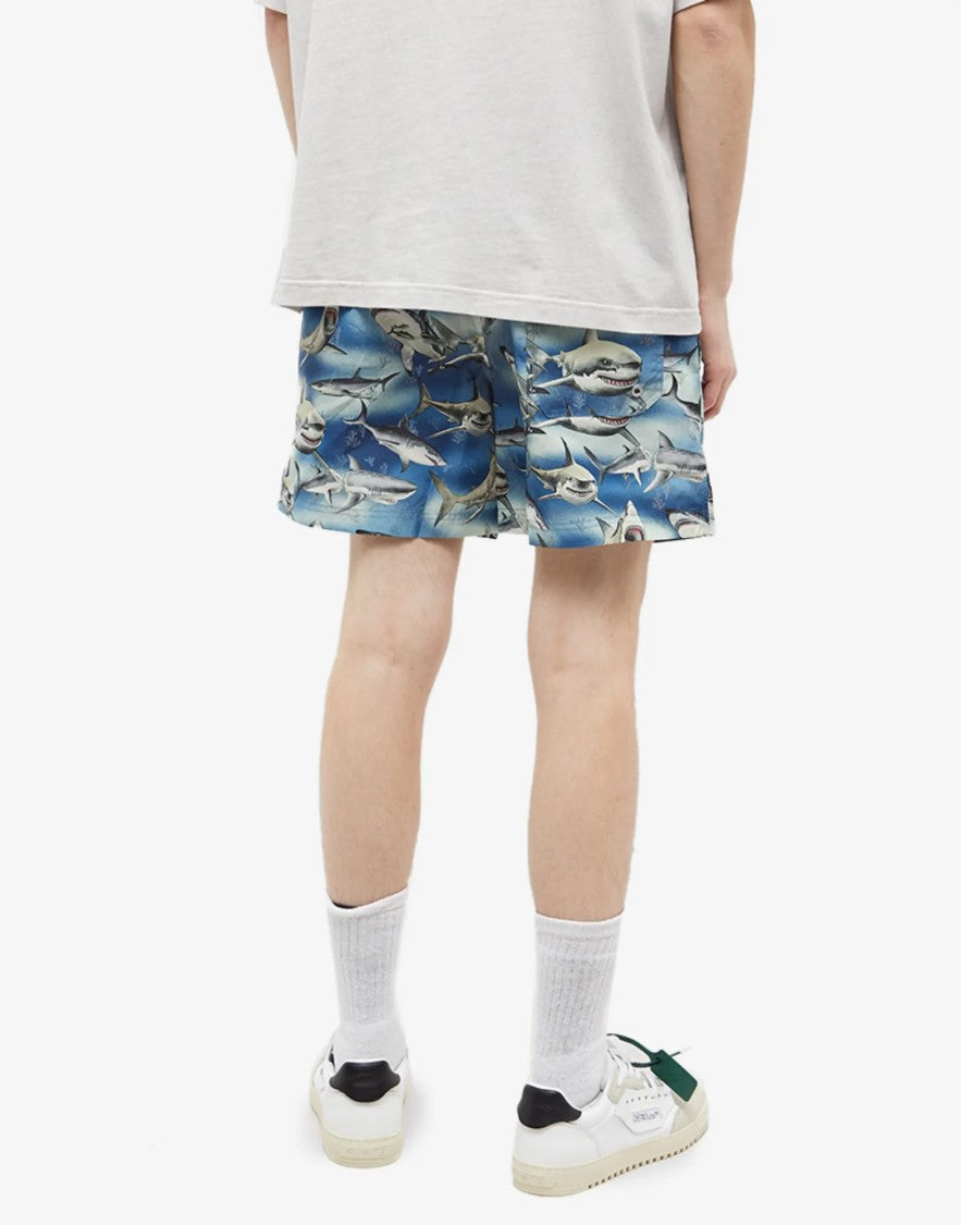Palm Angels Shark Logo Swim Shorts