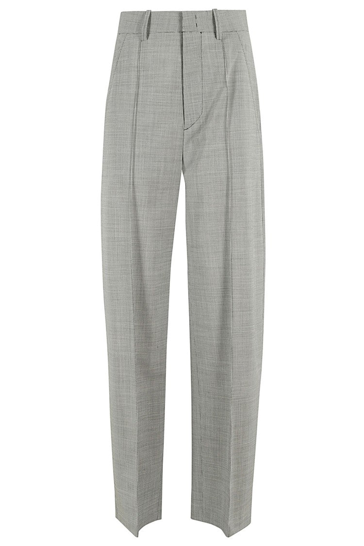 Isabel Marant Sopiavea High-Waisted Wide-Leg Pants With Pleat Detailing