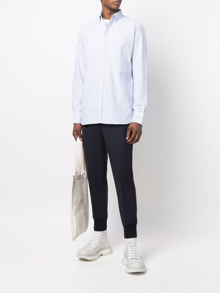 Golden Goose Classic White Cotton Shirt With Iconic Logo