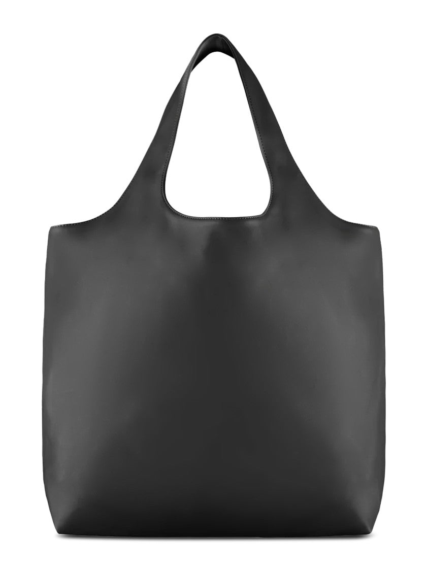 A.P.C. Black Matte Finish Minimalist Tote Bag