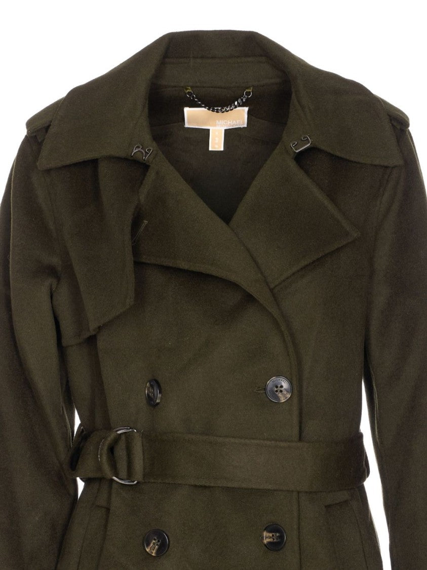 Michael Kors Tailored Long Green Coat