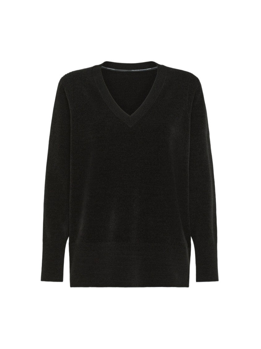 Rrd Chenille Wide Ribbed V-Neck Sweater