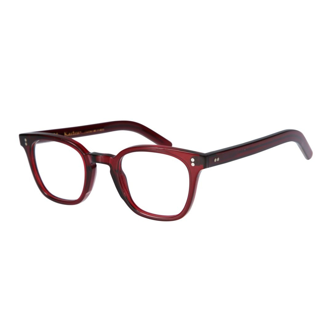 Kador Red Klassiko Translucent Silver Square Eyeglasses
