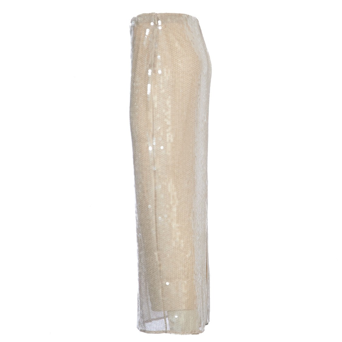 Staud Sequined Midi Skirt With Slim Fit