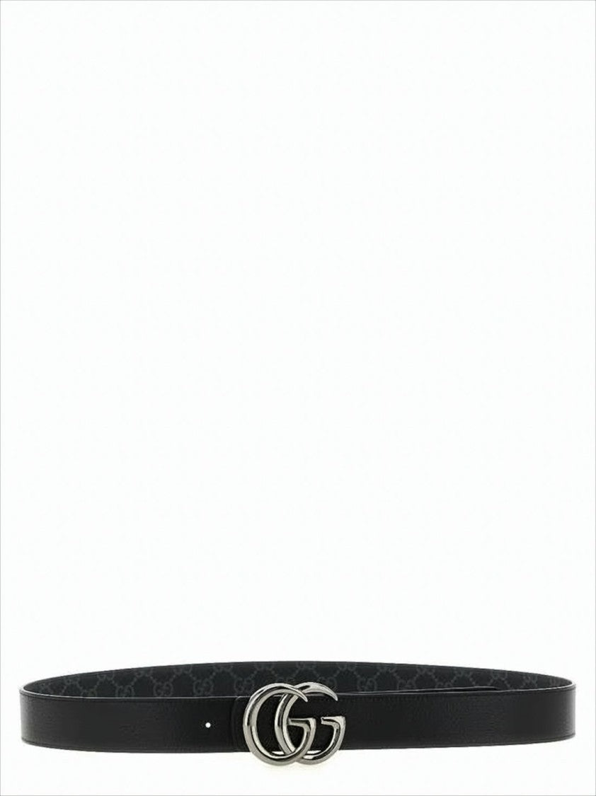 Gucci Leather Belt With Polished Double-G Buckle