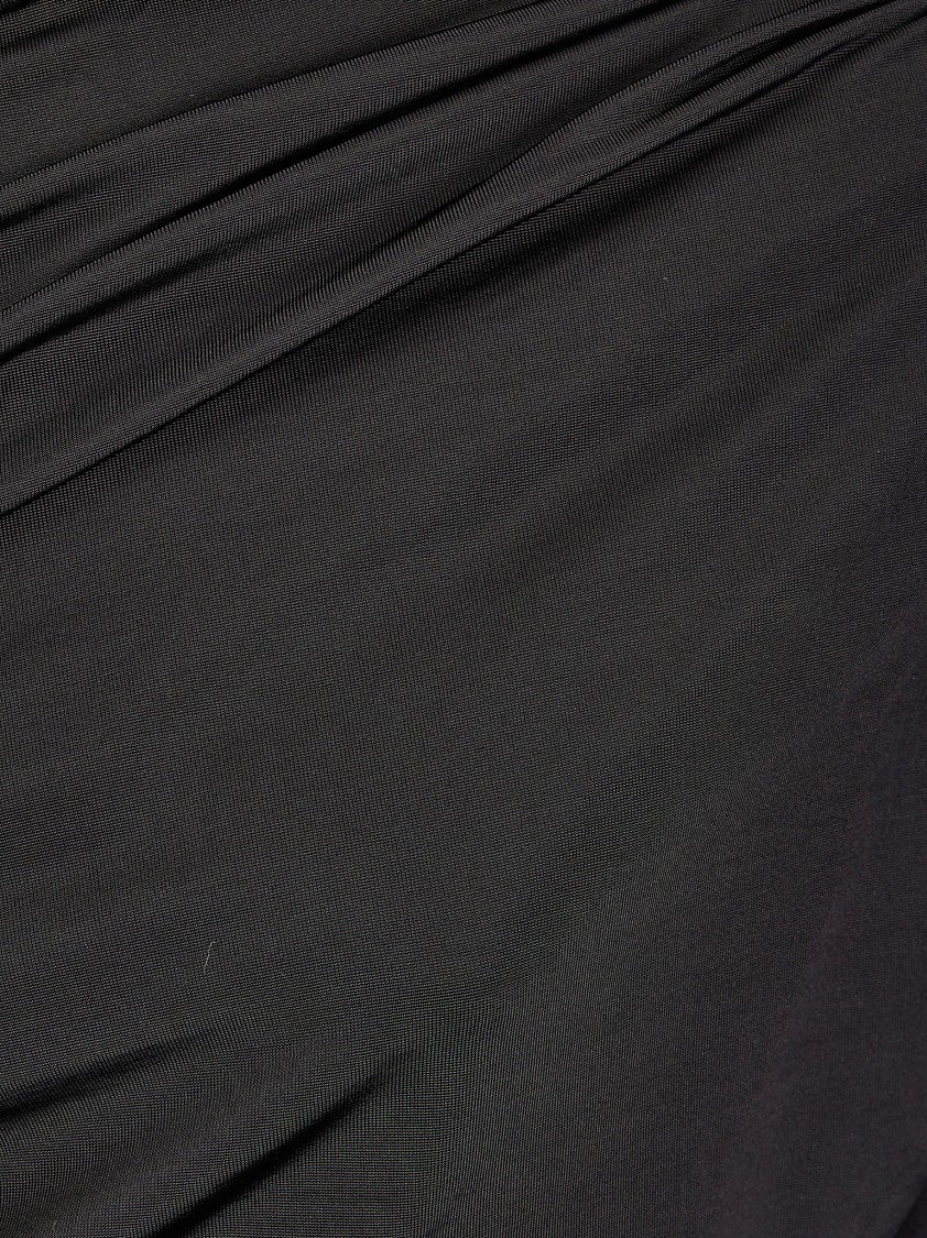 Ganni Shiny Jersey Ruched Top