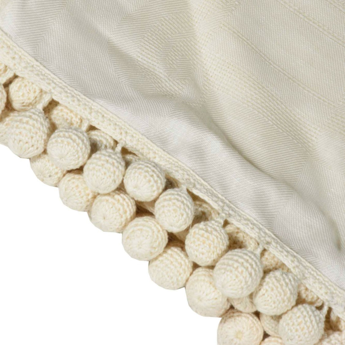 Max Mara Fumana Stole In Butter White Jacquard Fabric