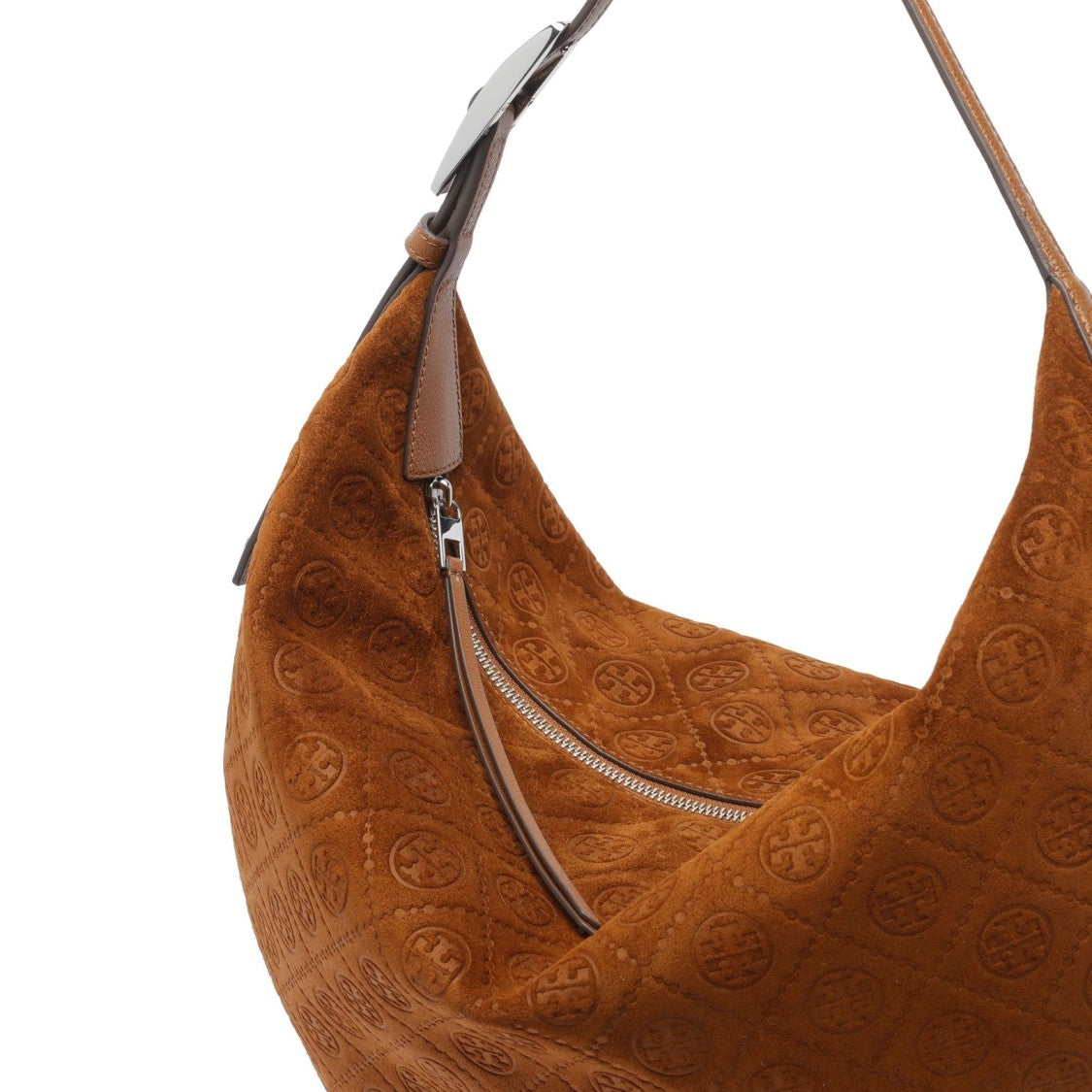 Tory Burch Balloon T Monogram Medium Shoulder Bag – Brown