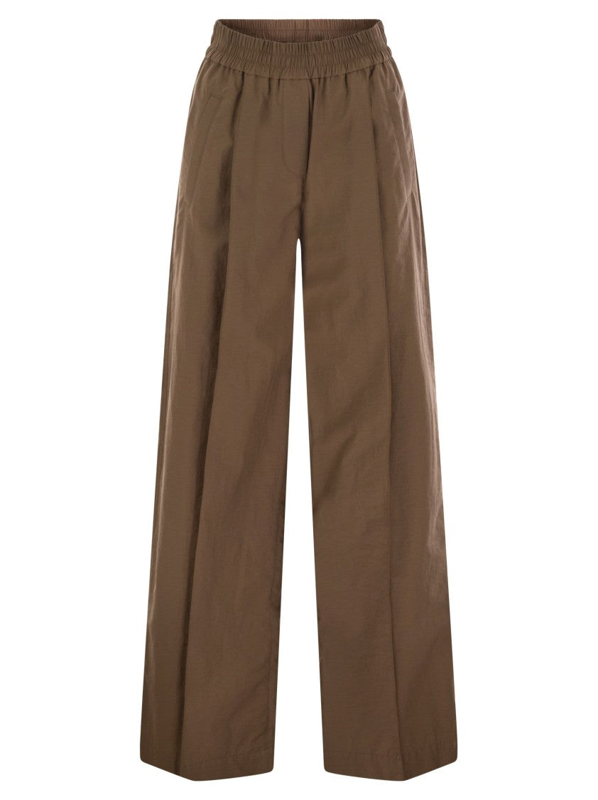 Brunello Cucinelli Loose Fit Cotton Trousers