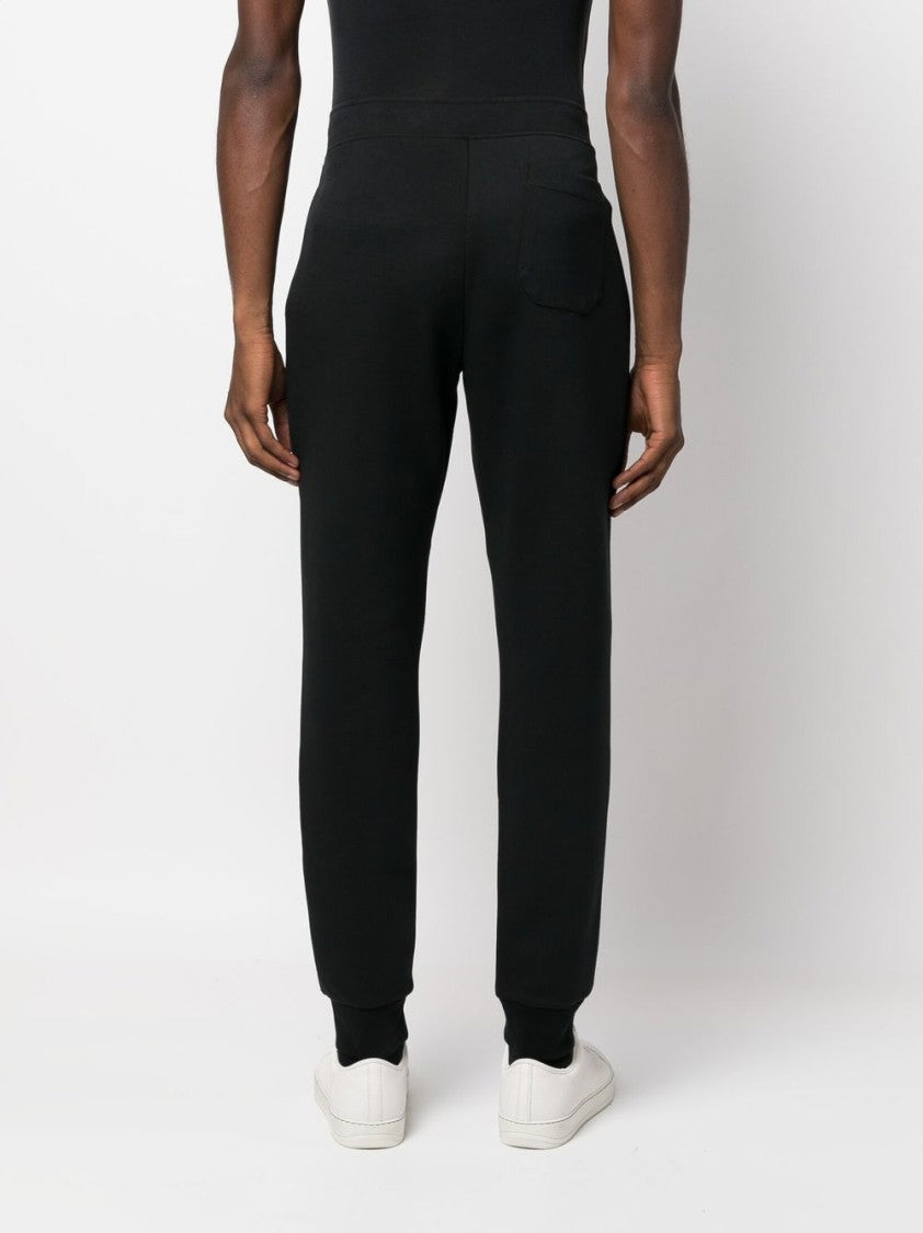 Polo Ralph Lauren Tapered-Fit Black Trousers With Elastic Waistband