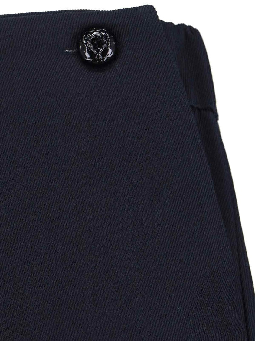 Sibel Saral Cropped Wide-Leg Trousers With Button Details