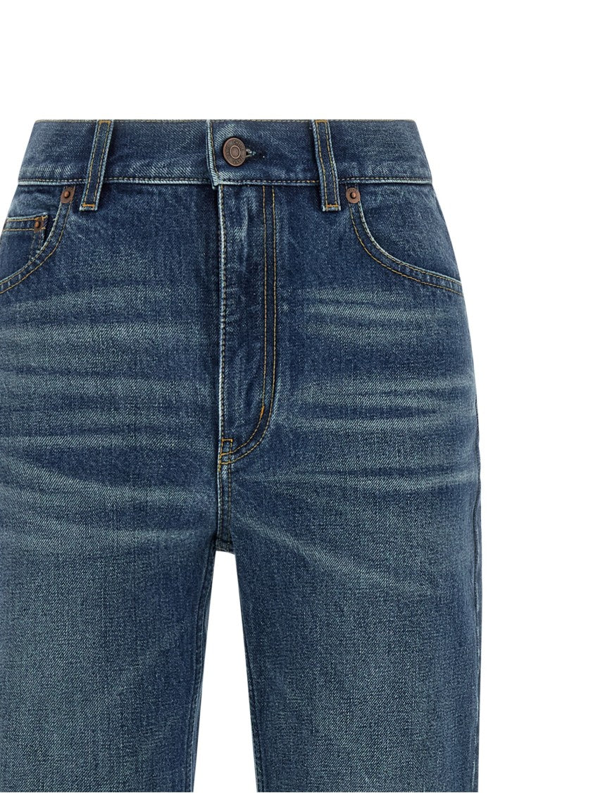 Chloé Stone-Washed Palazzo Jeans