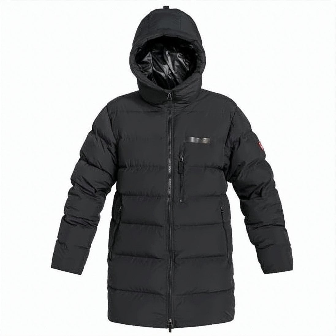 Pajak Padded Longline Jacket With Quilted Design