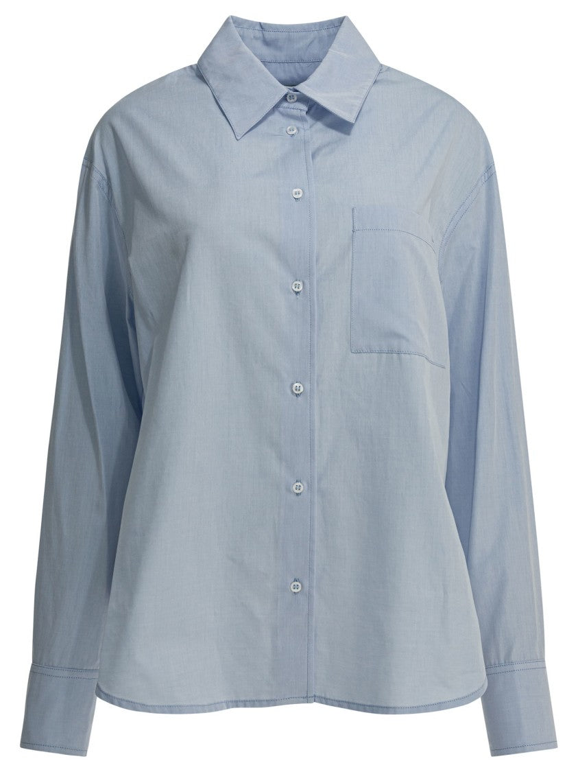 Loulou De Saison Classic Blue Button-Up Shirt With