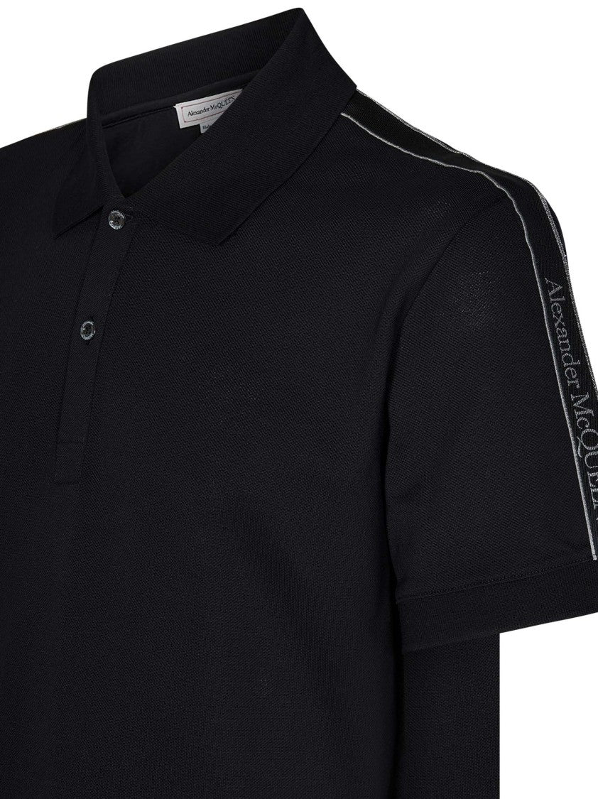 Alexander Mcqueen Black Polo Shirt