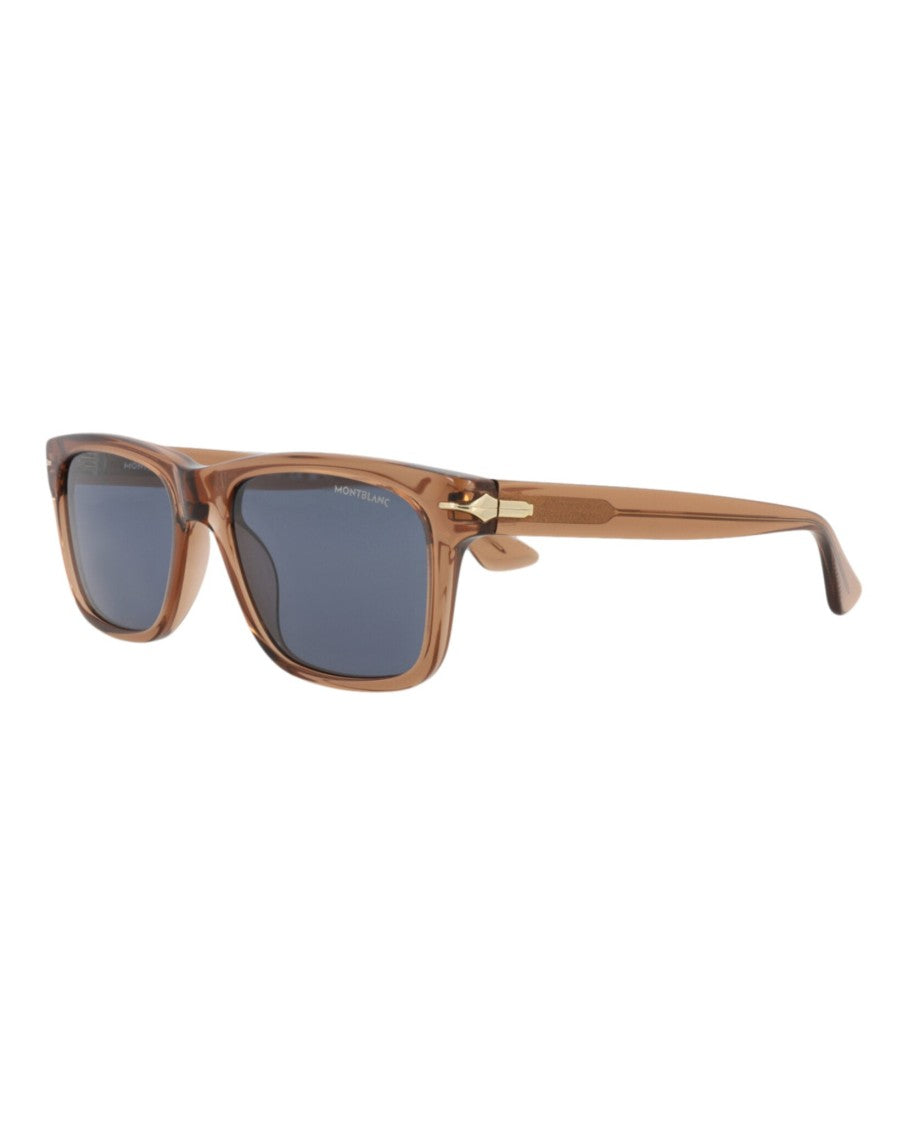 Montblanc Square-Frame Sunglasses With Recycled Acetate And Gold-Tone Details