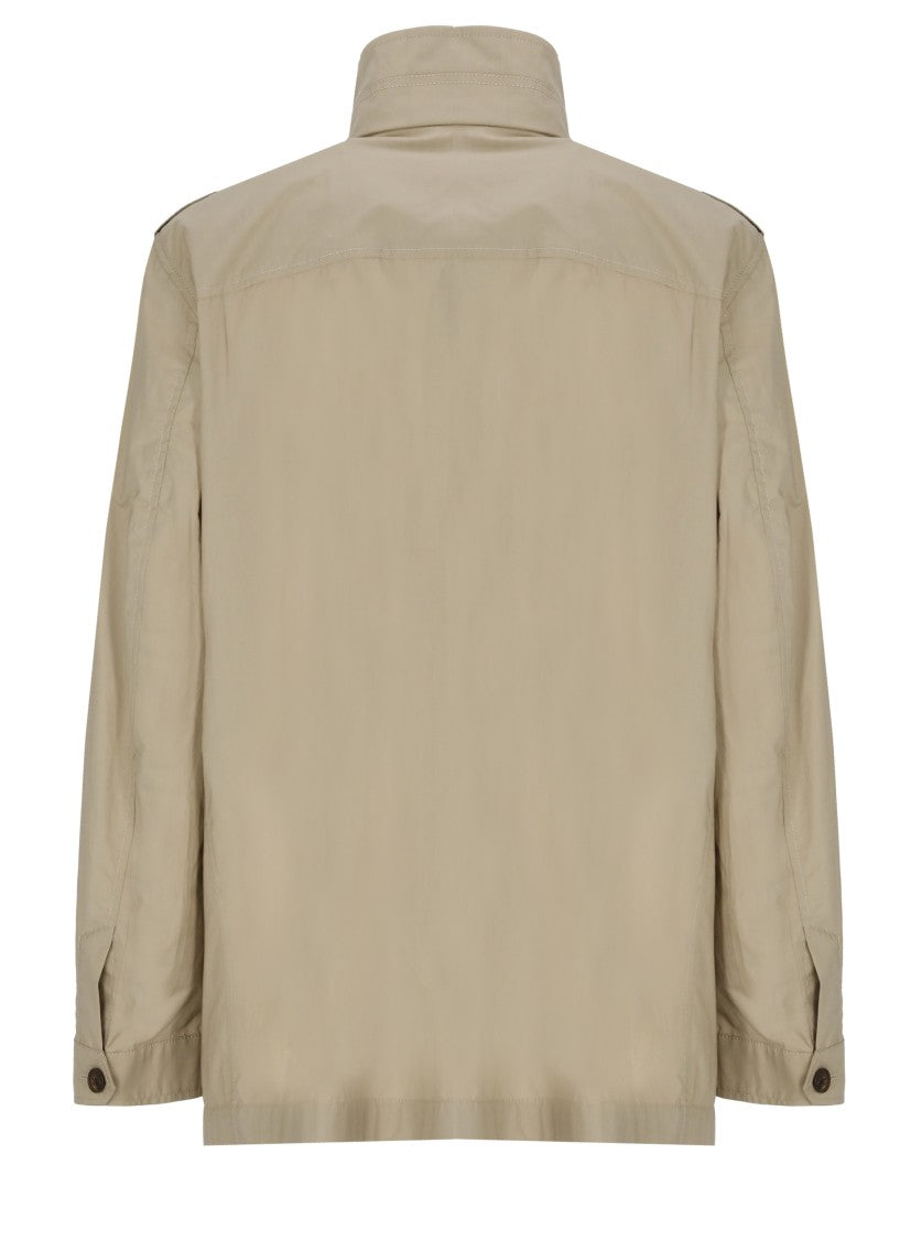 Fay Beige Field Hook-Fastening Jacket